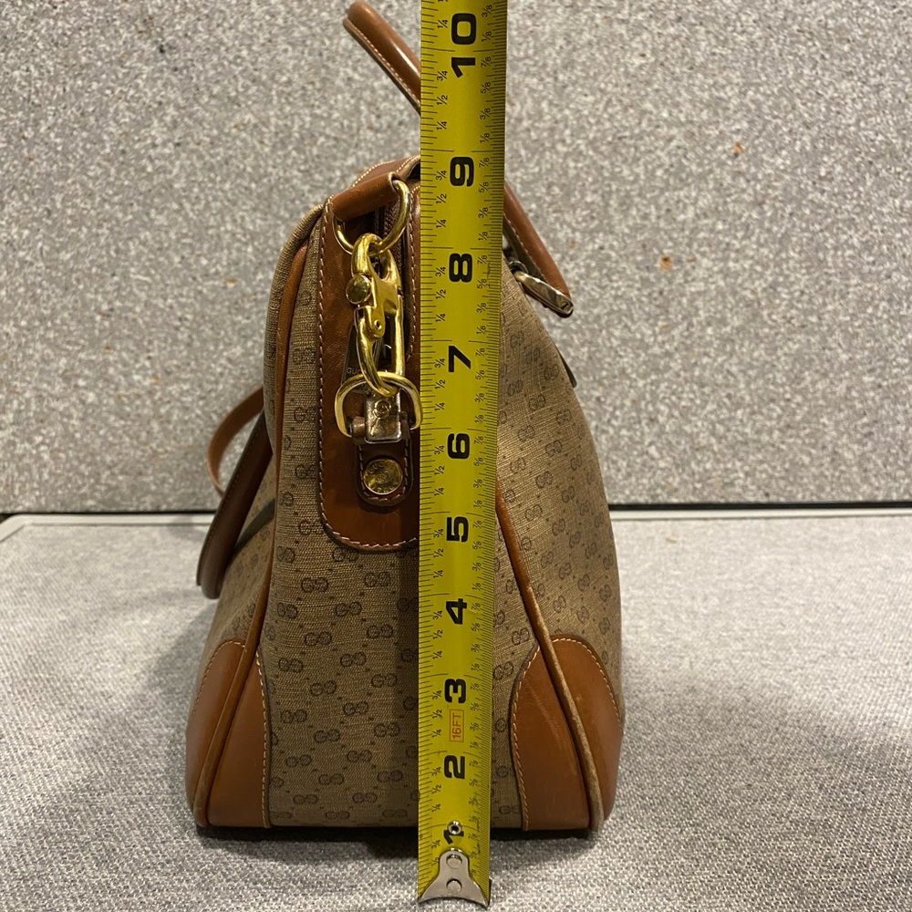 Vintage Gucci Monogram Handbag Crossbody With Shoulder Strap - Picture 5 of 16